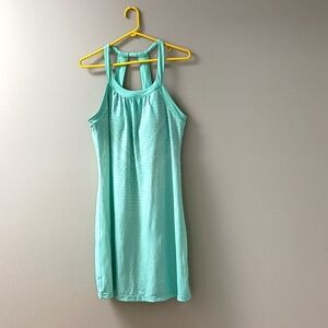 Prana Teal And White Dress